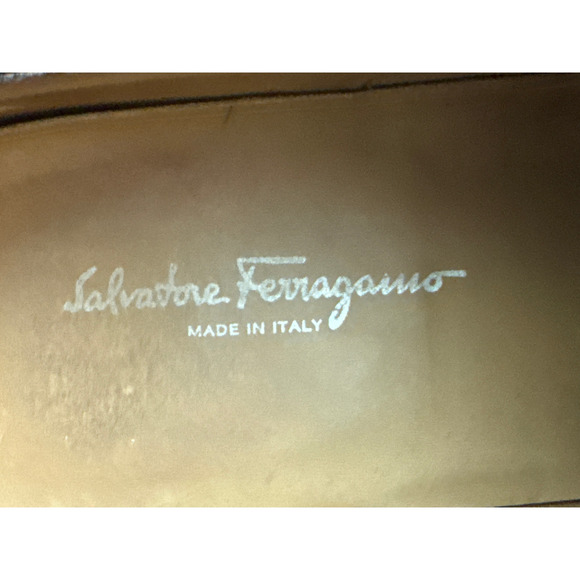 Salvadore Ferragamo Leather Oxford CapToe Burgundy Dress Shoe Size 7.5 main image 6
